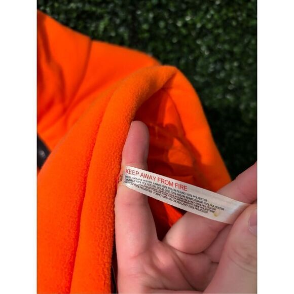 Free People Movement New Renegade Fleece puffer jacket orange Sz Large - Picture 7 of 10